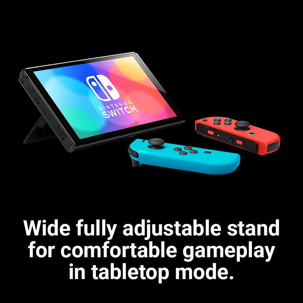 Nintendo Switch (OLED Model) - Neon Blue/Neon Red Lowest Price