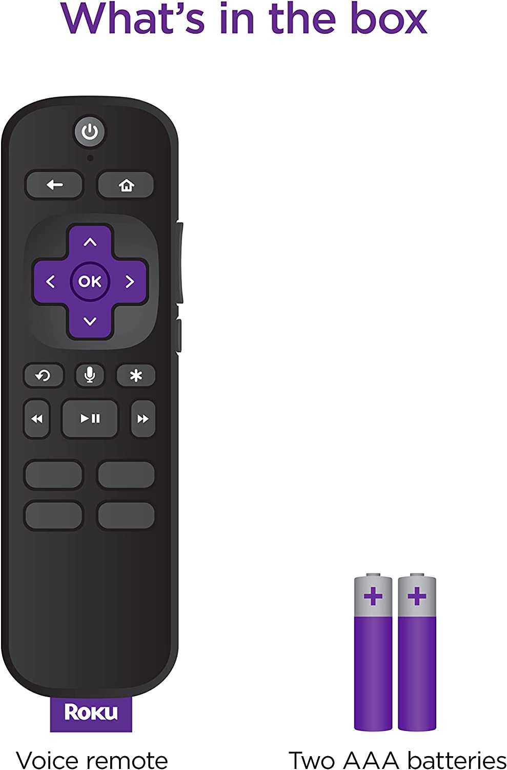 Roku Voice Remote (Official) for Roku Players, Roku TVs and Roku Audio Affordable Price