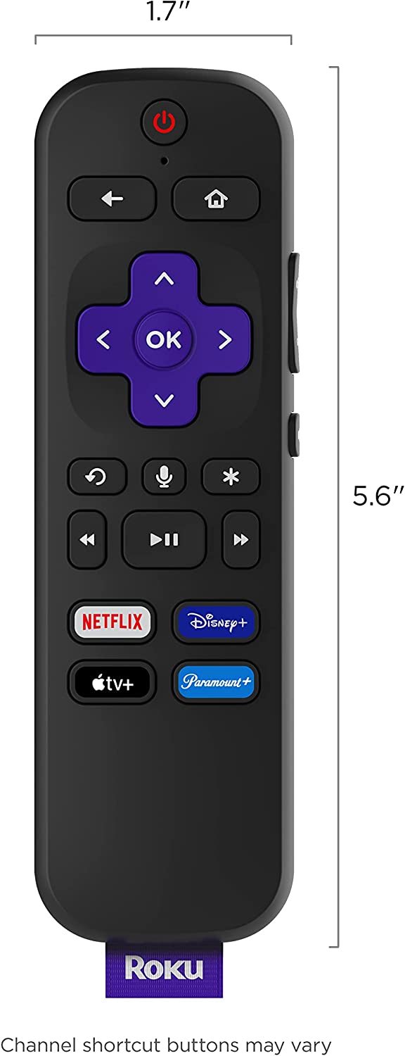 Roku Voice Remote (Official) for Roku Players, Roku TVs and Roku Audio Reasonable Price
