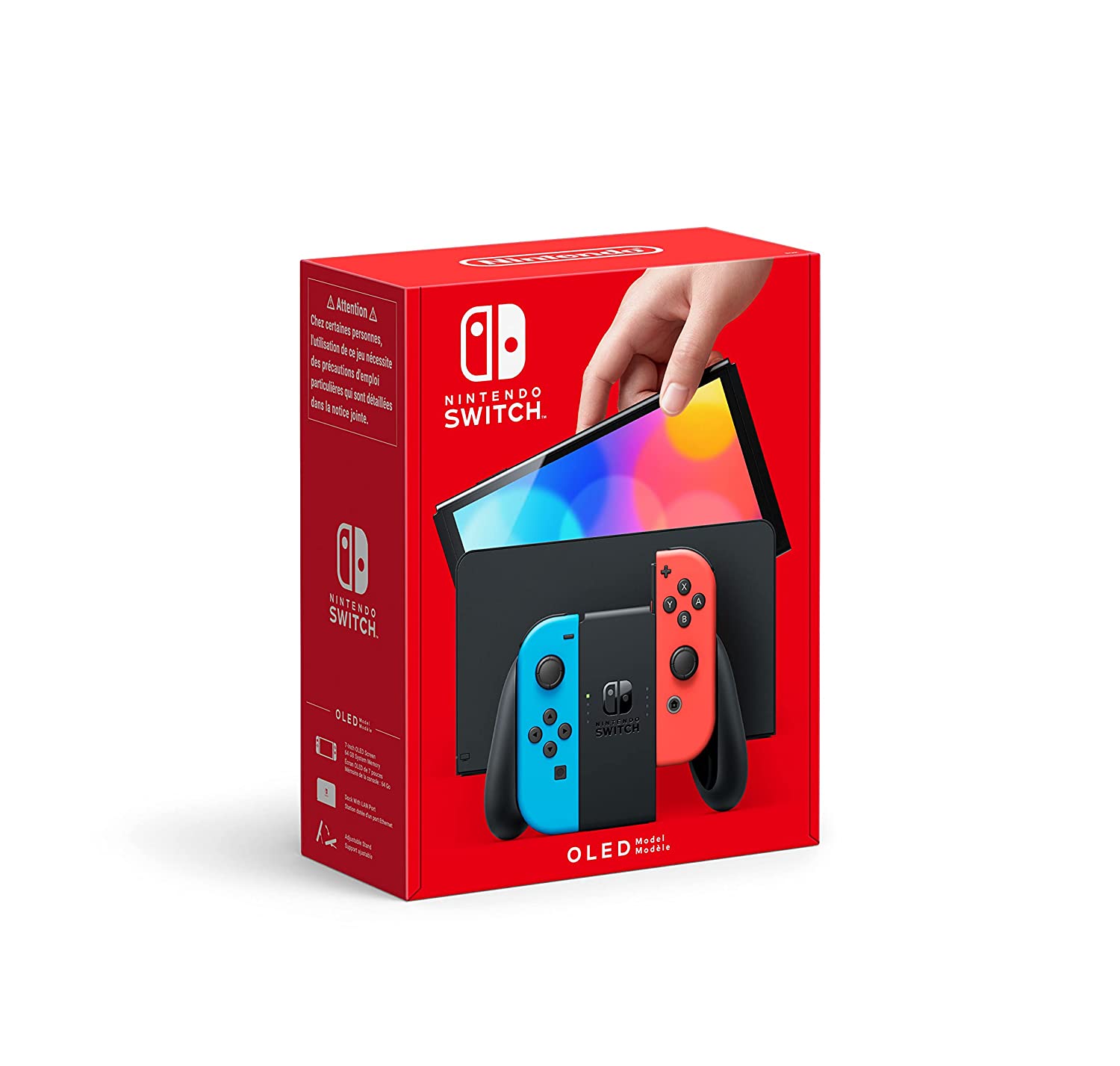 Nintendo Switch (OLED Model) - Neon Blue/Neon Red Best Price