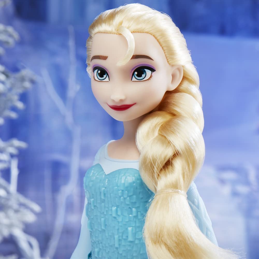 Disney Frozen Shimmer Elsa Fashion Doll, Skirt, Shoes, and Long Blonde Hair, Toy for Kids 3 Years Old and Up Reasonable Price