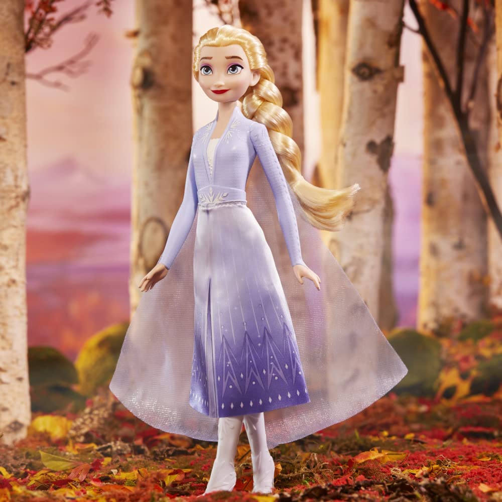 Disney Frozen 2 Elsa Frozen Shimmer Fashion Doll, Skirt, Shoes, and Long Blonde Hair, Toy for Kids 3 Years Old and Up Reasonable Price