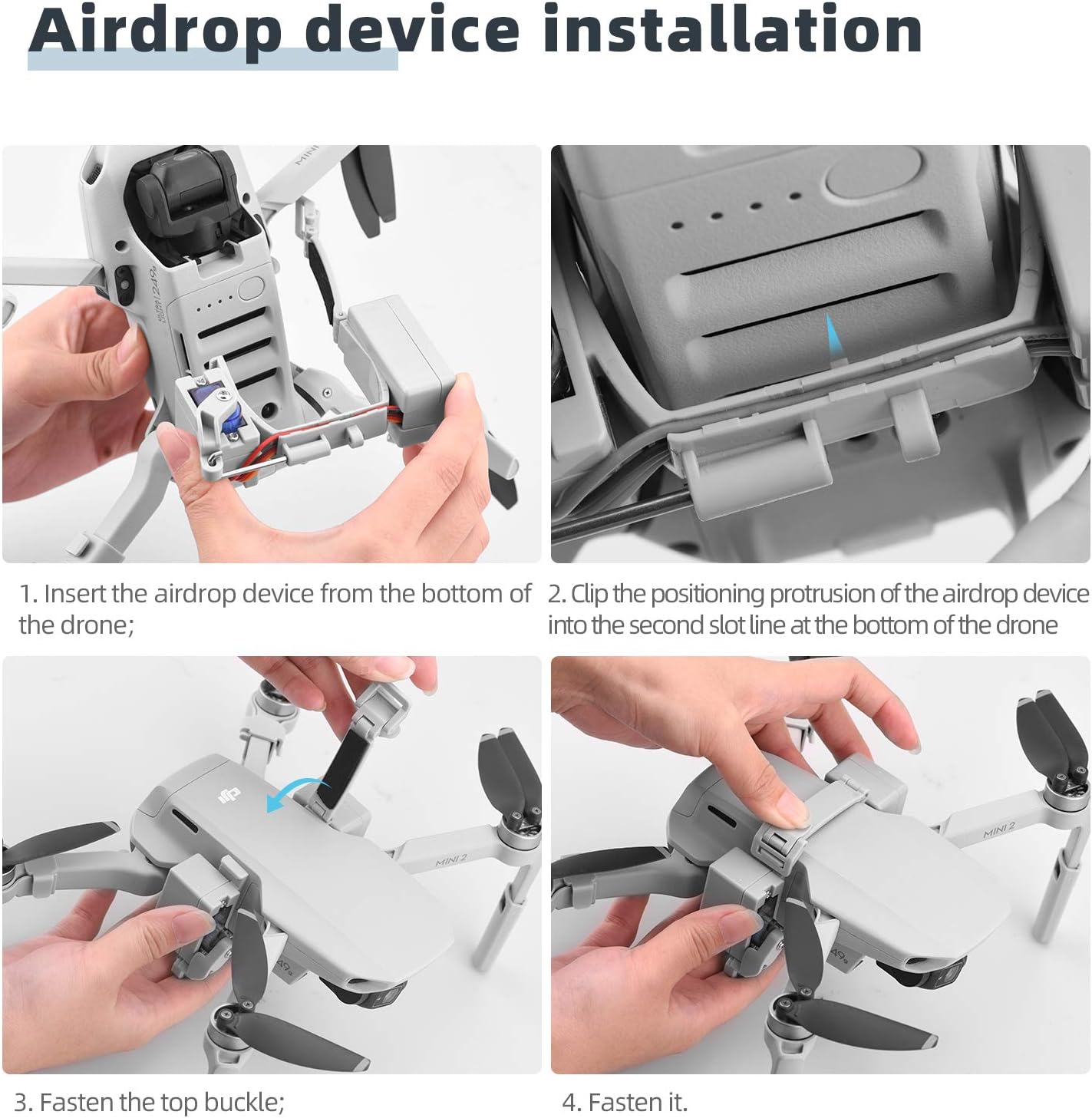 Airdrop Device for Mavic Mini/Mini 2 Drone Accessories Payload Delivery Transport Device Fishing Drone, Drop Fishing Line, Wedding Scene, Search&Rescue Compatible with Mavic Mini/Mini 2 and Mini SE Drone Reasonable Price
