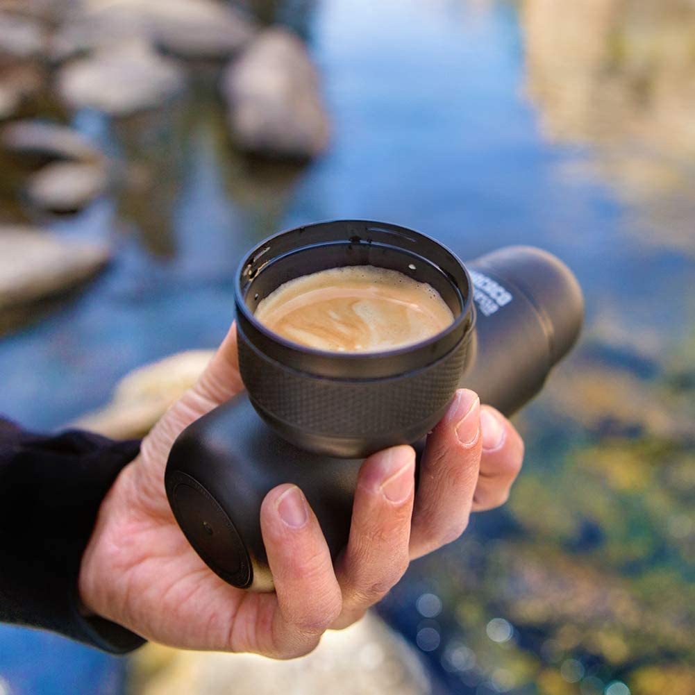 WACACO Minipresso NS, Portable Espresso Machine, Compatible with Nespresso Original Capsules and Compatibles, Handheld Coffee Maker, Travel Gadgets, Manually Operated, Perfect for Camping Affordable Price