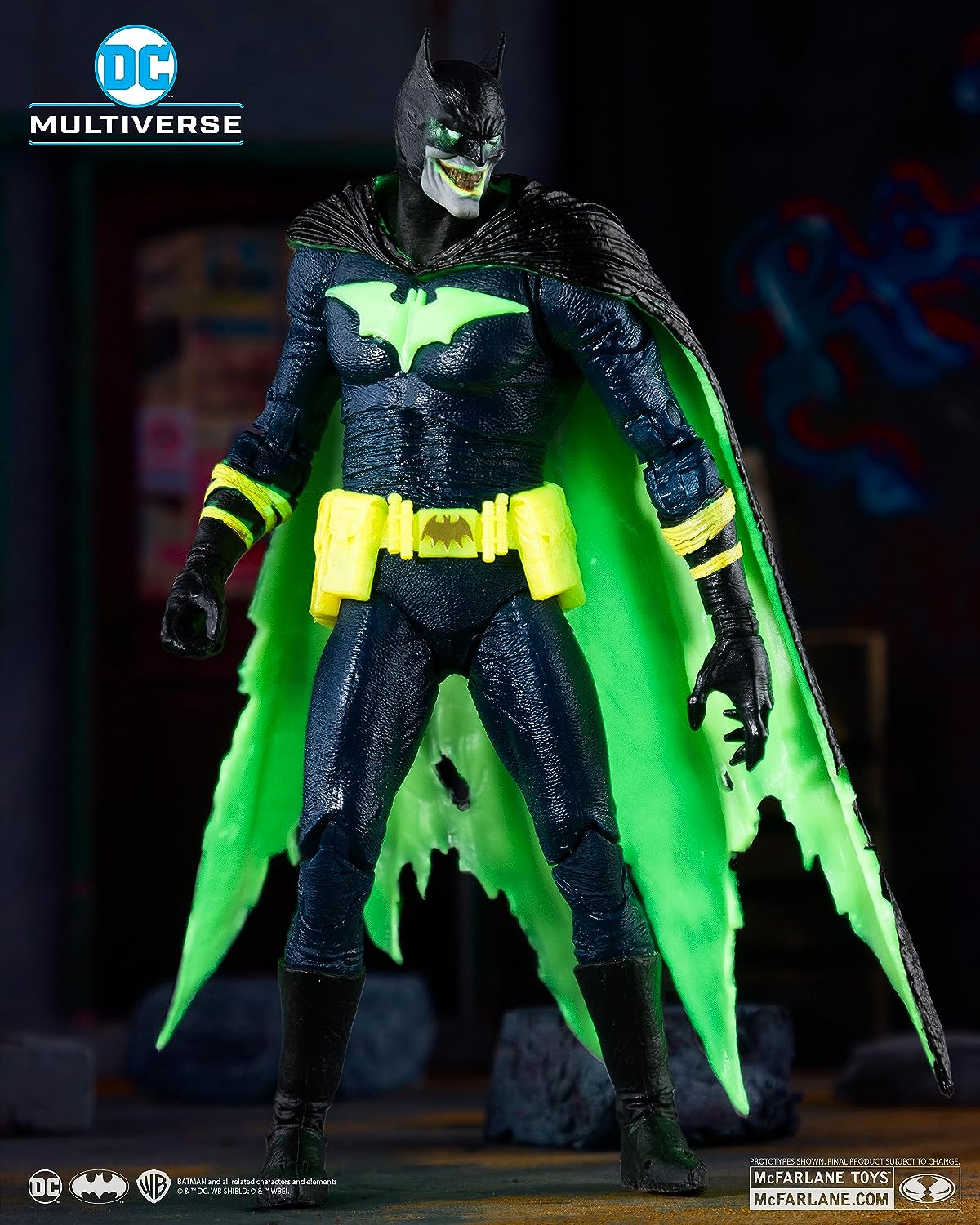 McFarlane Toys - DC Multiverse Batman of Earth -22 Infected Glow in The Dark Edition 7in Action Figure, Gold Label, Amazon Exclusive Affordable Price