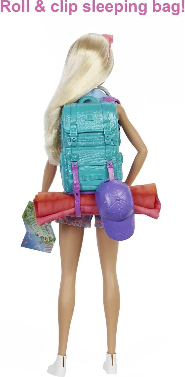 Barbie It Takes Two Doll & Accessories, Malibu Camping Playset with Doll, Pet Puppy & 10+ Accessories Including Sleeping Bag Affordable Price