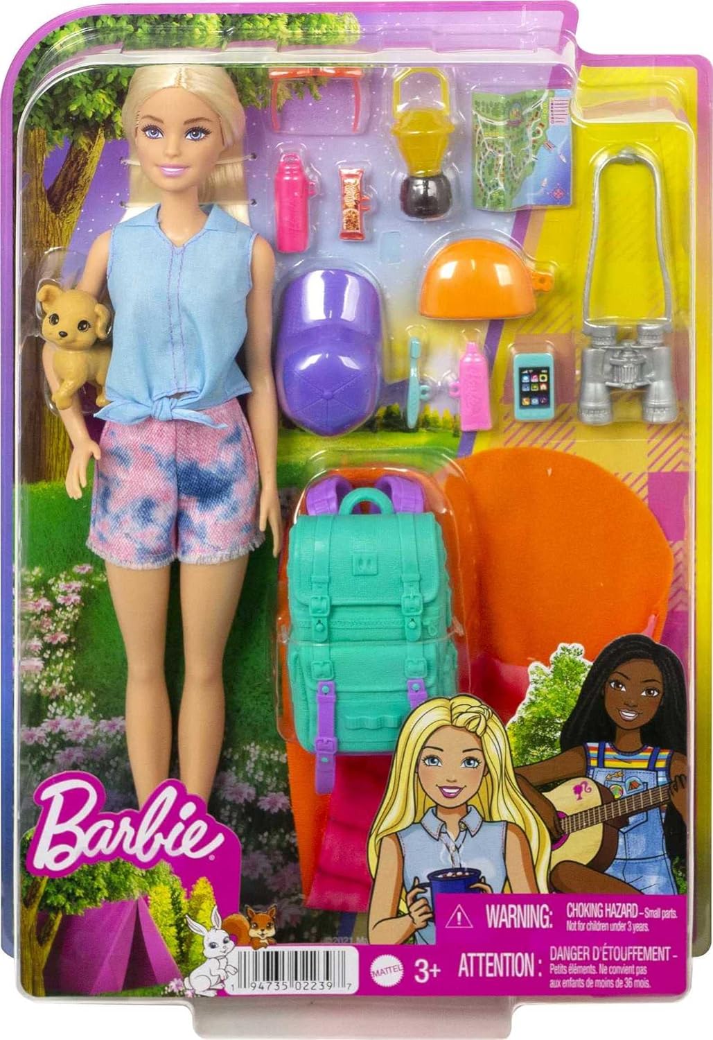 Barbie It Takes Two Doll & Accessories, Malibu Camping Playset with Doll, Pet Puppy & 10+ Accessories Including Sleeping Bag Reasonable Price