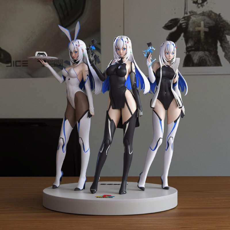 waifu impact 3D Printable stl files